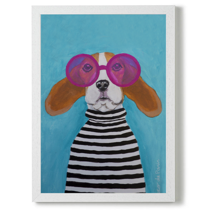 Stripy Beagle by Coco Deparis