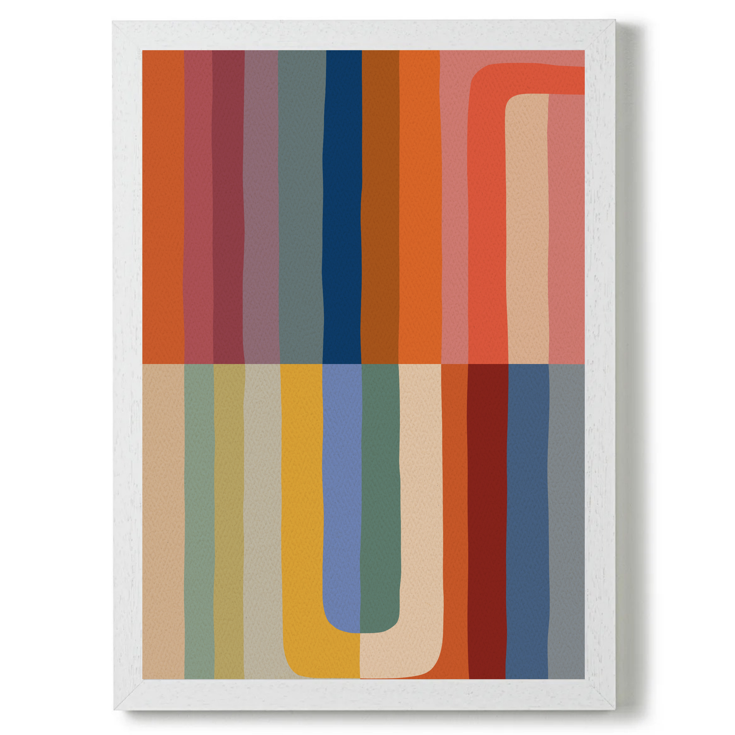 Set of 2 Fun Abstract Textured Prints A by Print Punk Studio