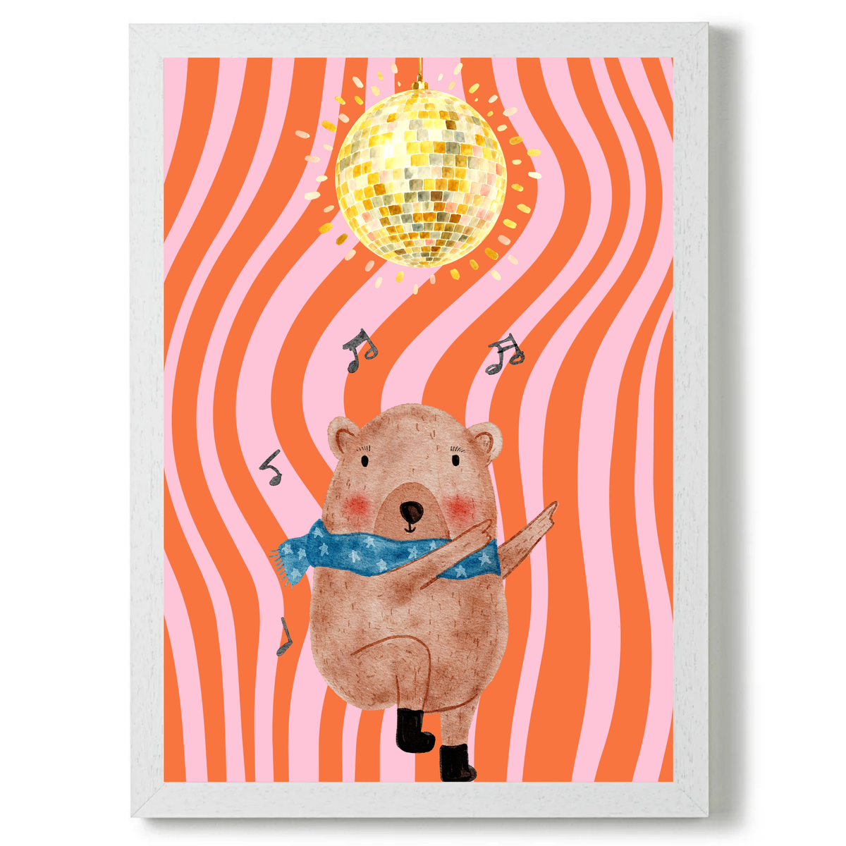 Disco Capybara by Print Studio By Anya
