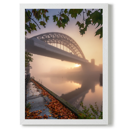 A Misty Autumn Scene on Newcastle Quayside by Steven Robinson
