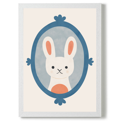 Animal Portraits Rabbit by Carrie Cantwell