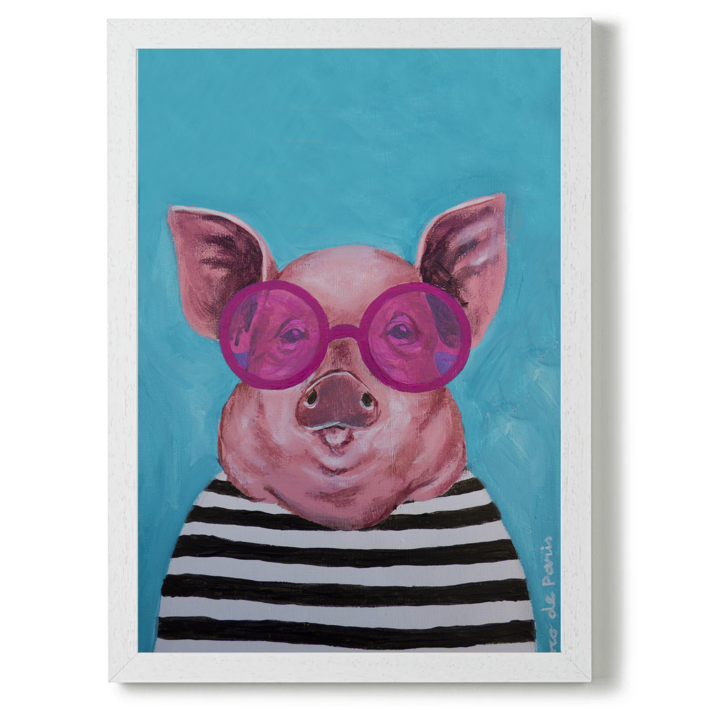 Stripy Pig by Coco Deparis