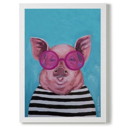 Stripy Pig by Coco Deparis