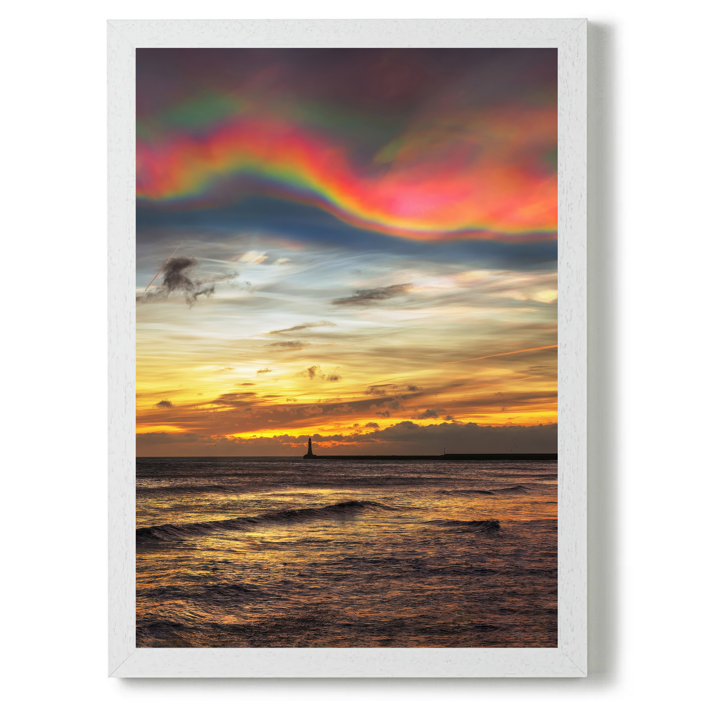 Amazing Mother of Pearl Clouds Over Roker by Steven Robinson