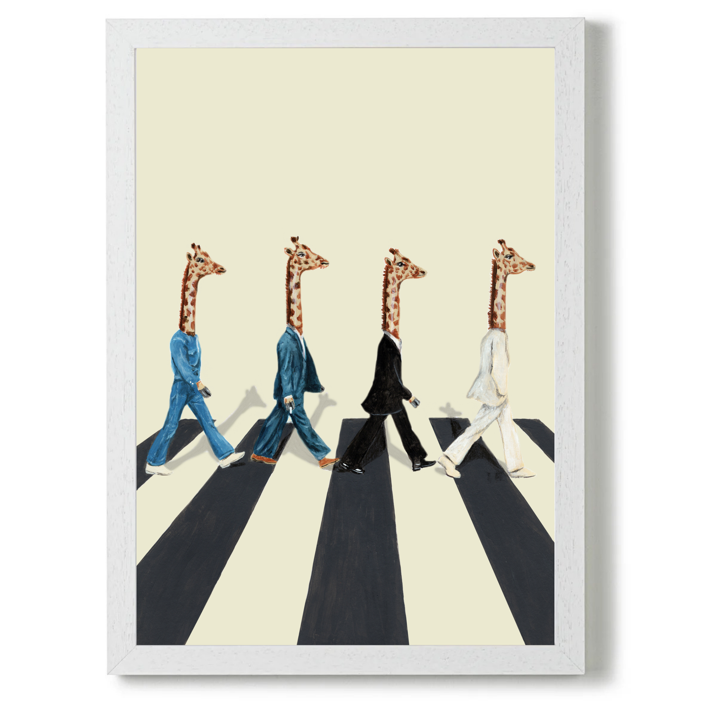 Beatles Giraffes Abbey Road by Coco Deparis