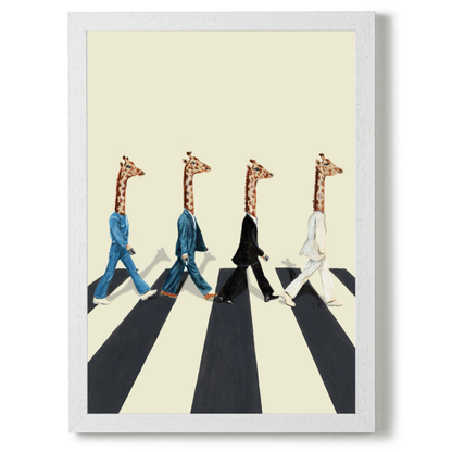 Beatles Giraffes Abbey Road by Coco Deparis