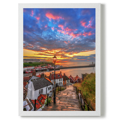 Whitby at Sunset by Steven Robinson