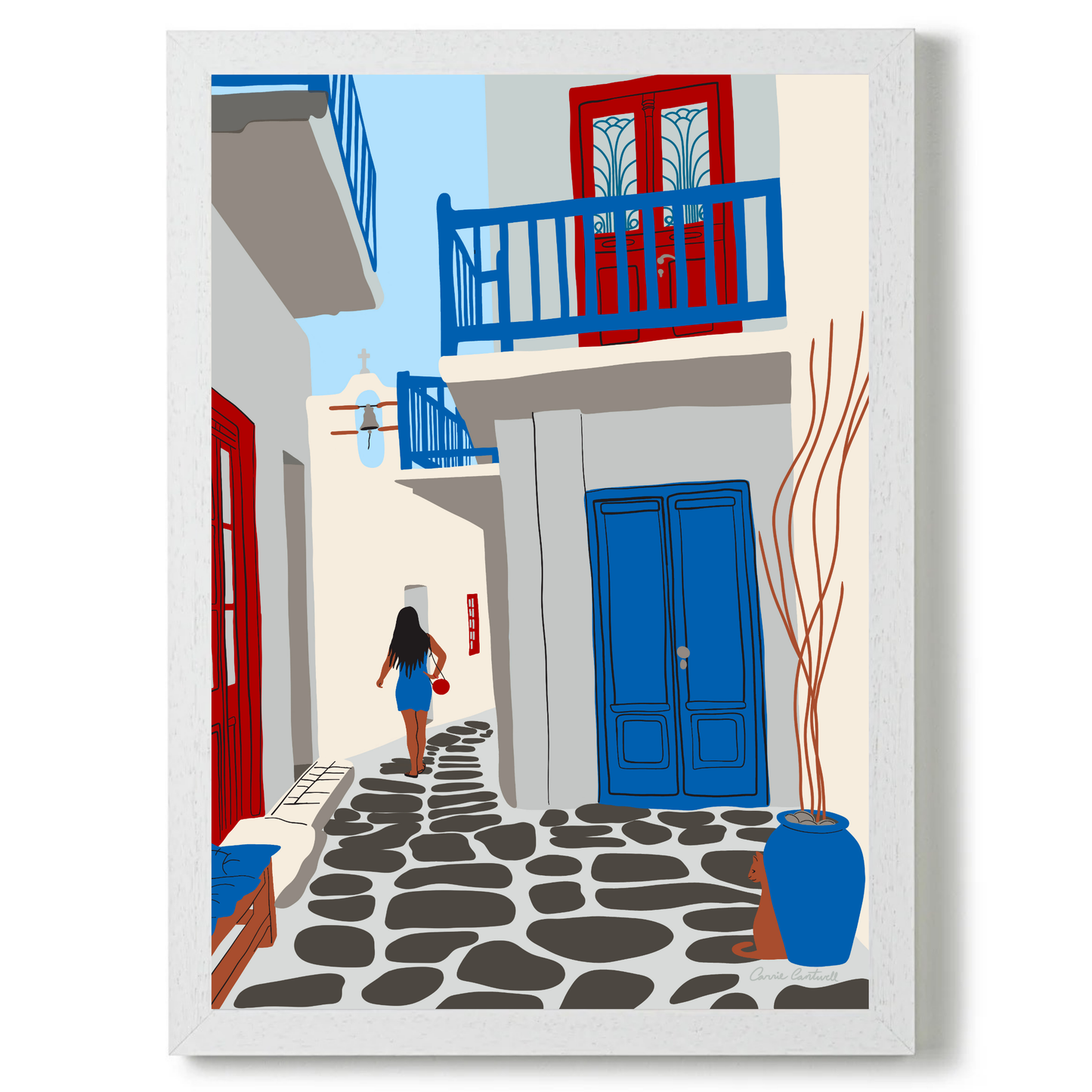 Mykonos Alley by Carrie Cantwell