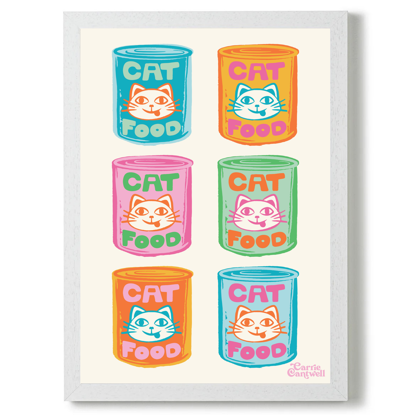 Pop Art Cat Food by Carrie Cantwell