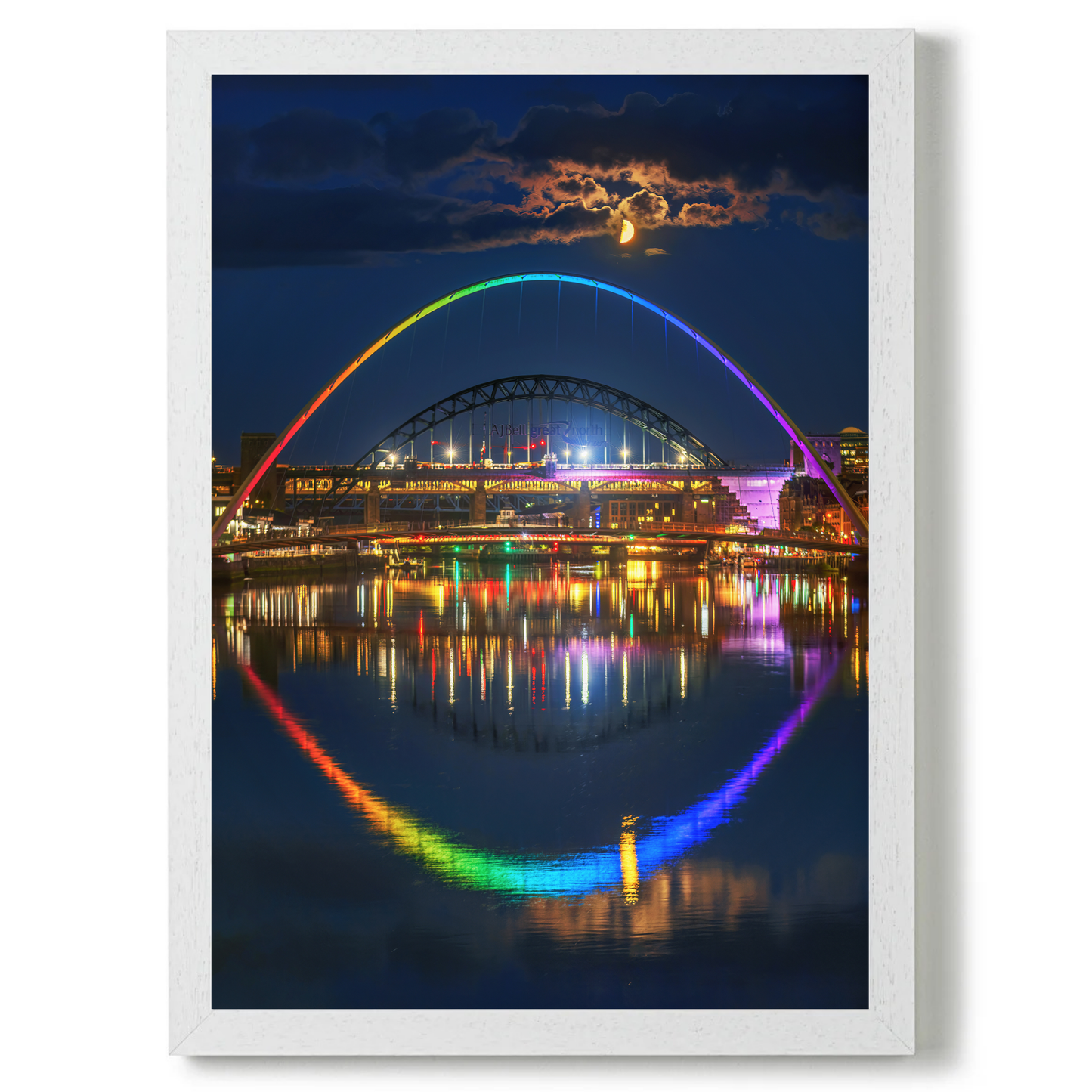 Two Bridges and a Moon by Steven Robinson