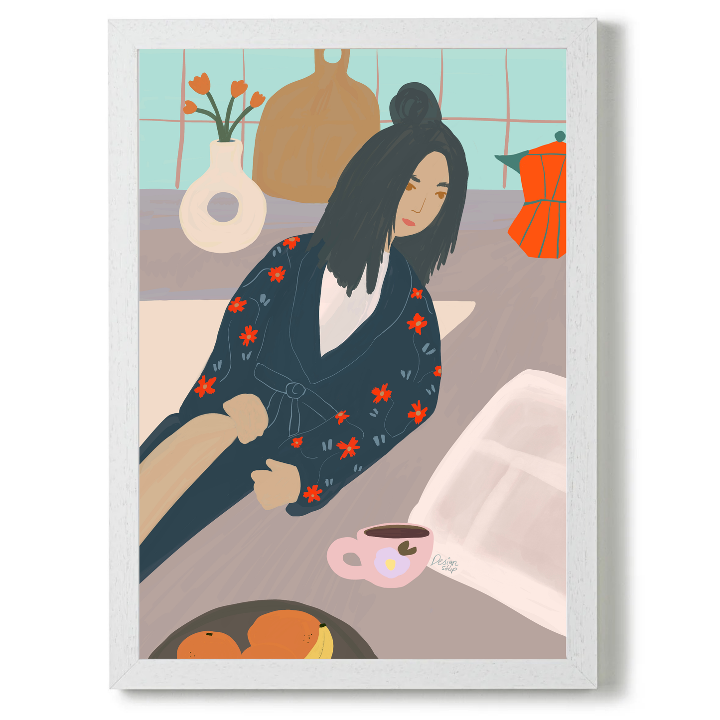 Weekend Coffee by Alix Campbell Art