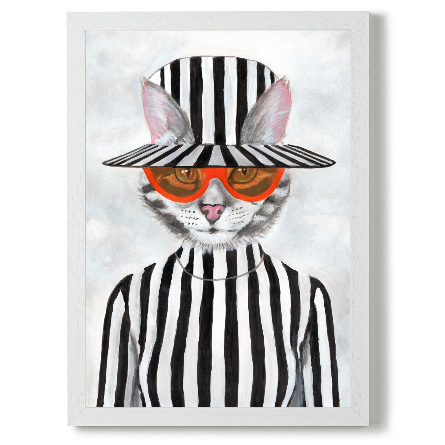 Cat in Stripy Mood by Coco Deparis