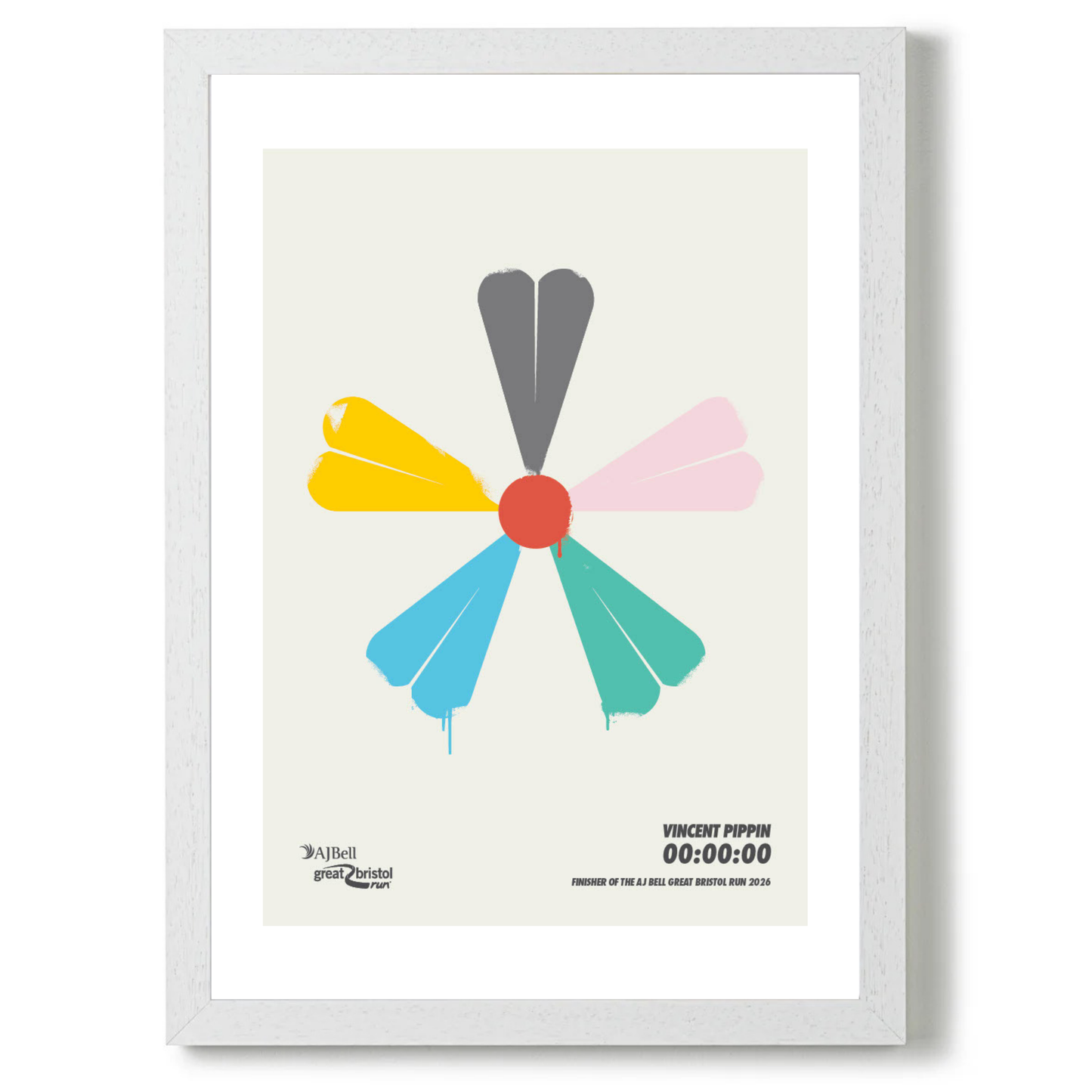 AJ Bell Great Bristol Run 2026 - Personalised Print “Flower” Edition