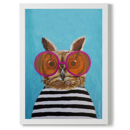 Stripy Owl by Coco Deparis