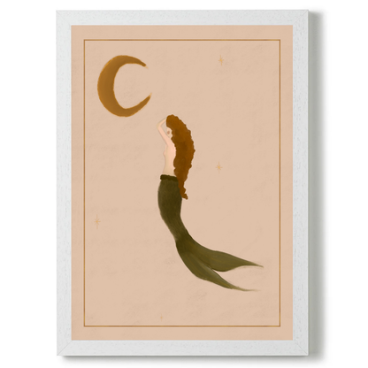 The mermaid and the Moon by Queen of the Rodeo