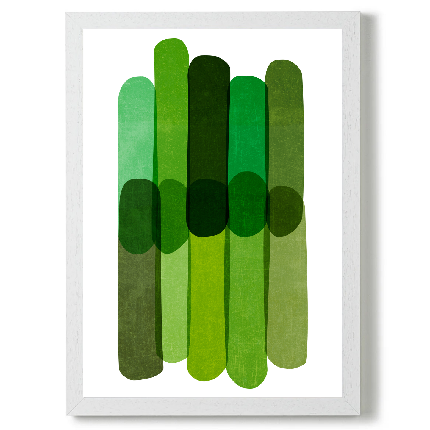 Green Abstract Wall Art Prints by Print Punk Studio