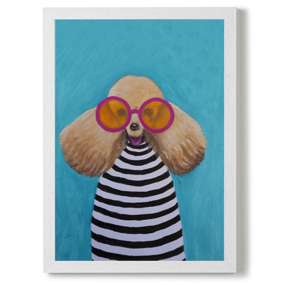 Stripy Poodle by Coco Deparis