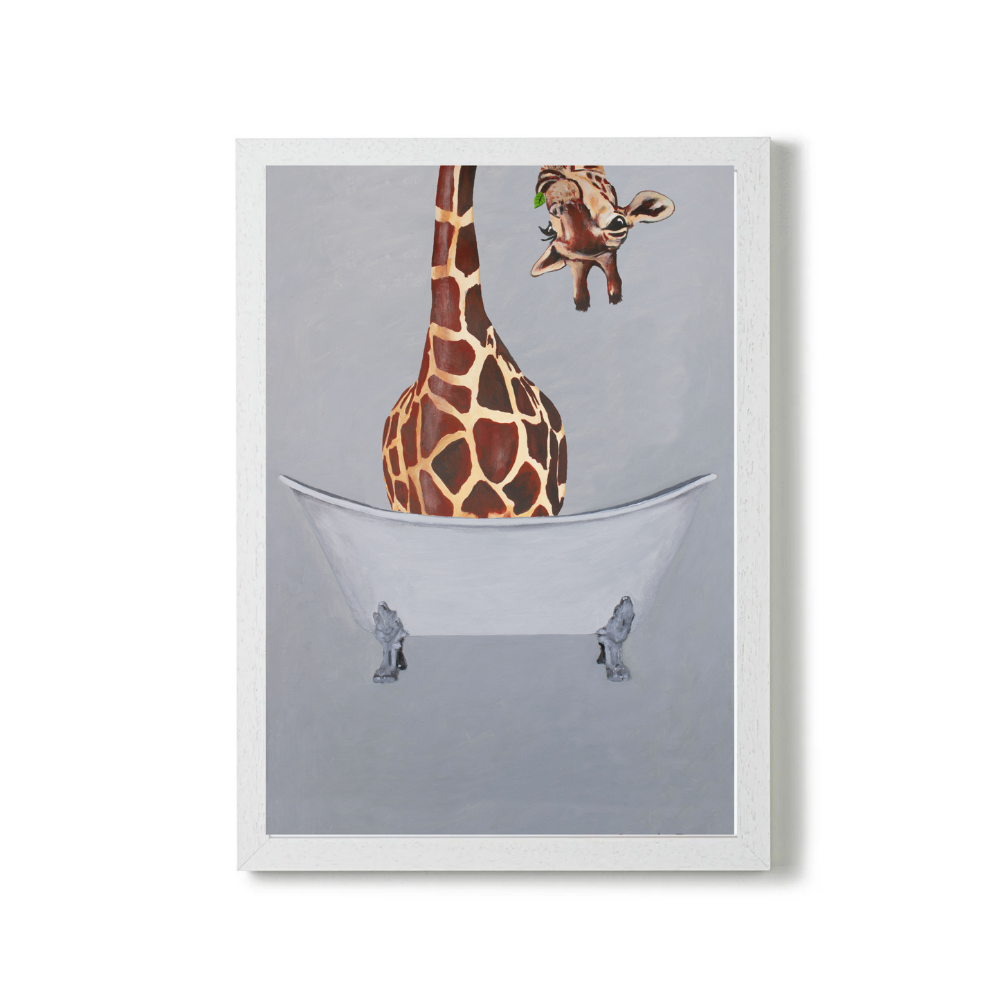 Giraffe in Bathtub by Coco Deparis