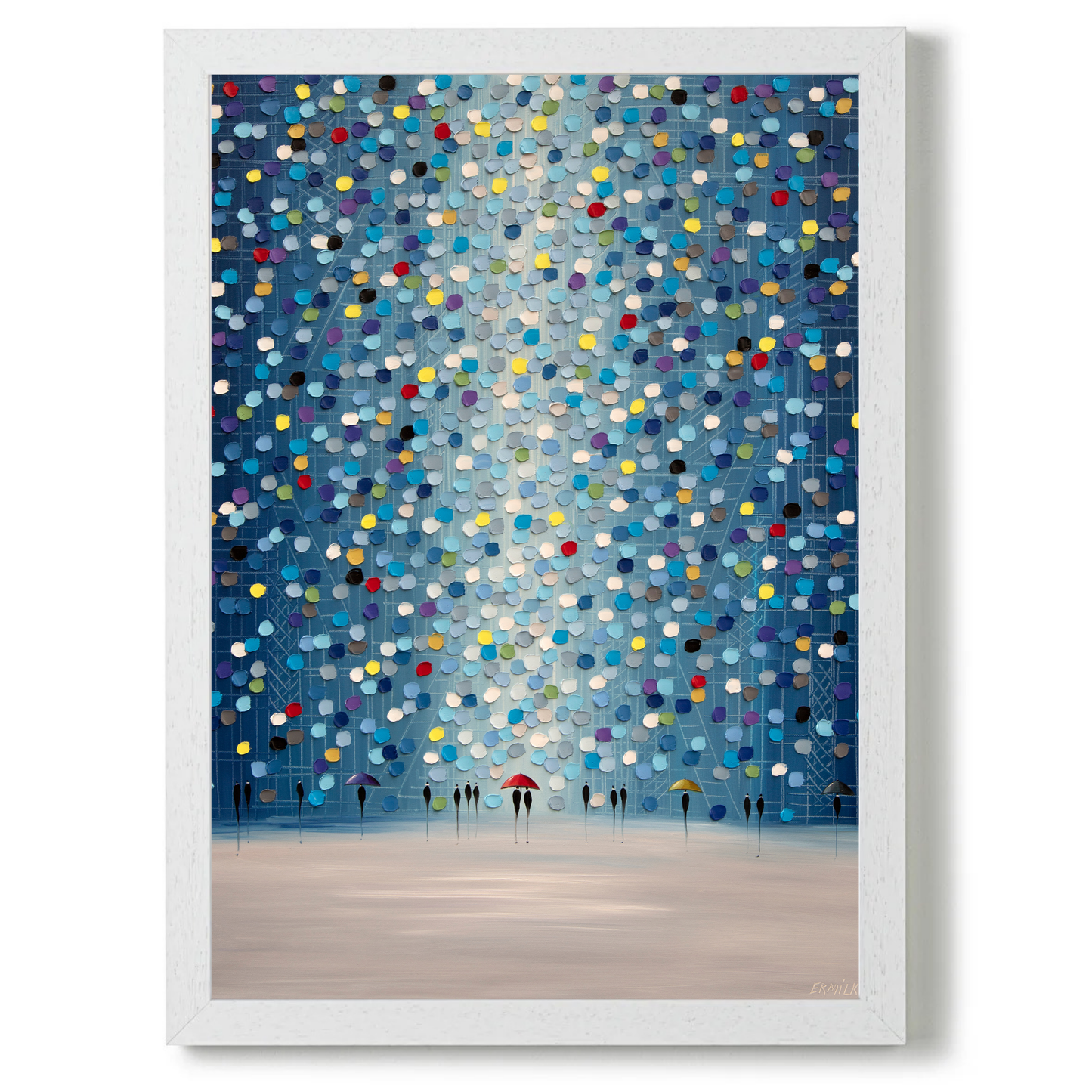 Raindrop Confetti by Ekaterina Ermilkina