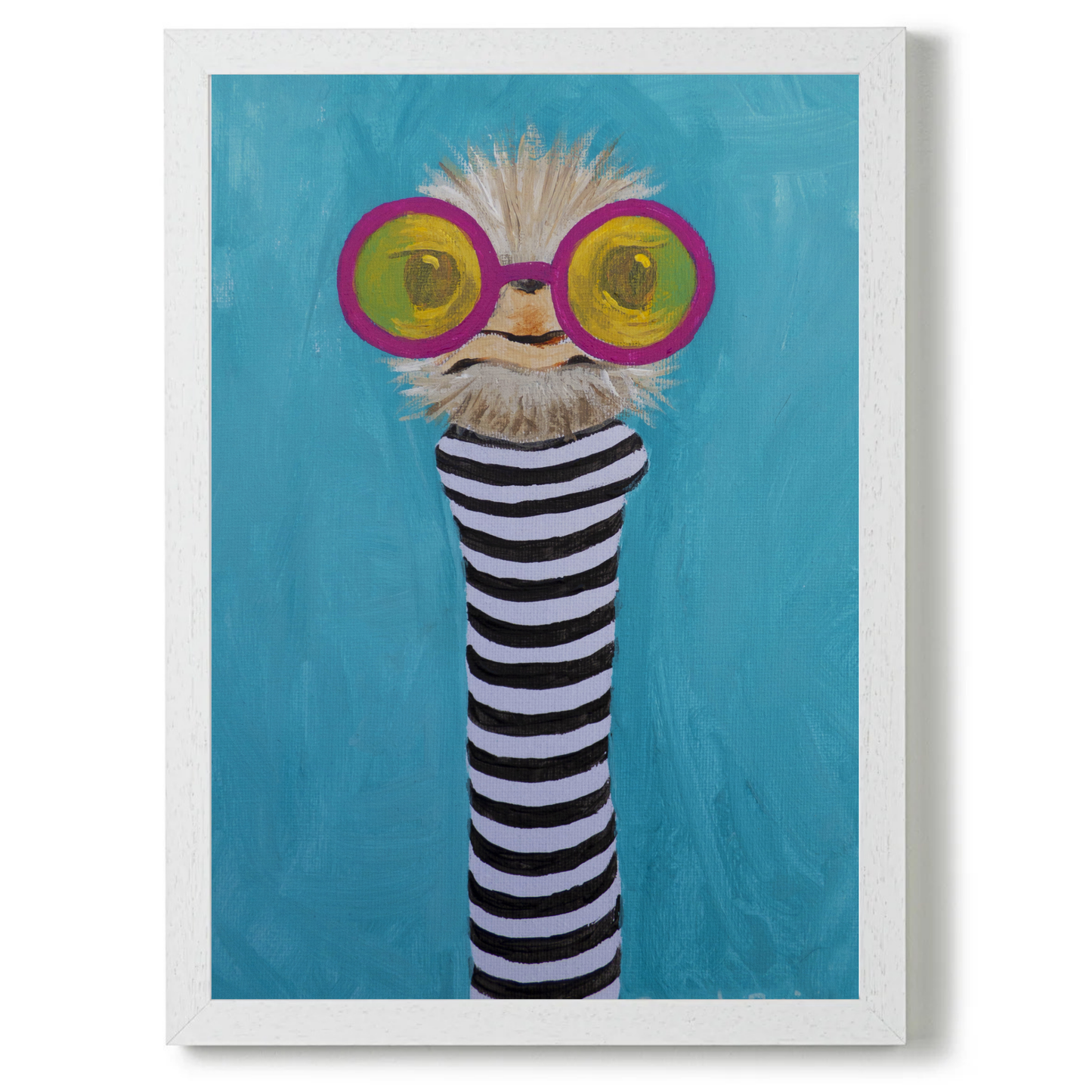 Stripy Ostrich by Coco Deparis