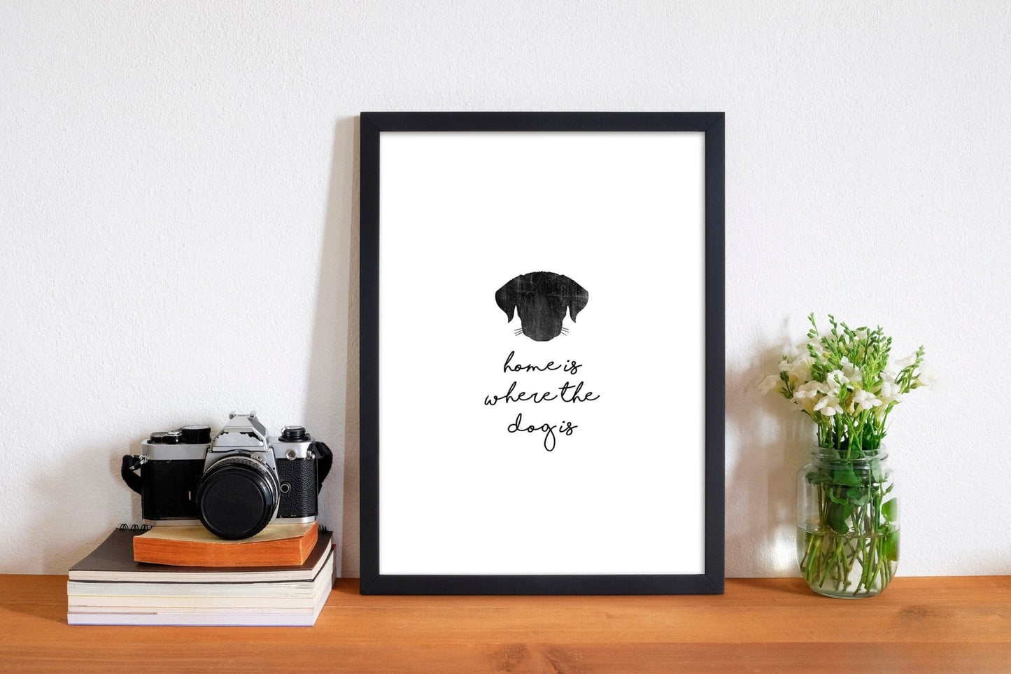 Home Is Where The Dog Is Print By Orara Studio Animal Art Print