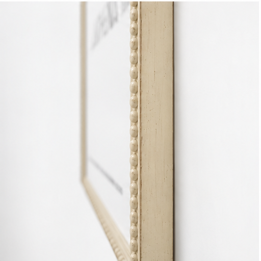 Vintage Cream Beaded Frame