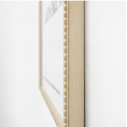 Vintage Cream Beaded Frame