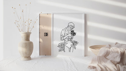Snap Art Print by Lucy Michelle