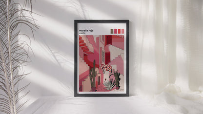 Muralla Roja Art Print by Lucy Michelle