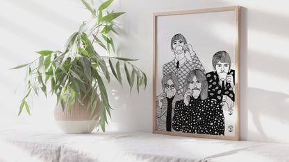 Beatles Tea Art Print by Carissa Tanton