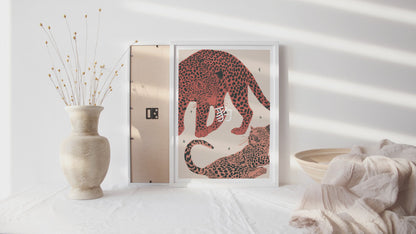 Leopards Art Print by Lucy Michelle