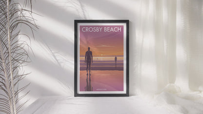 Crosby Beach Travel Art Print By Stephen Millership