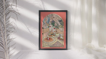 Lets Do Brunch Art Print by Lucy Michelle