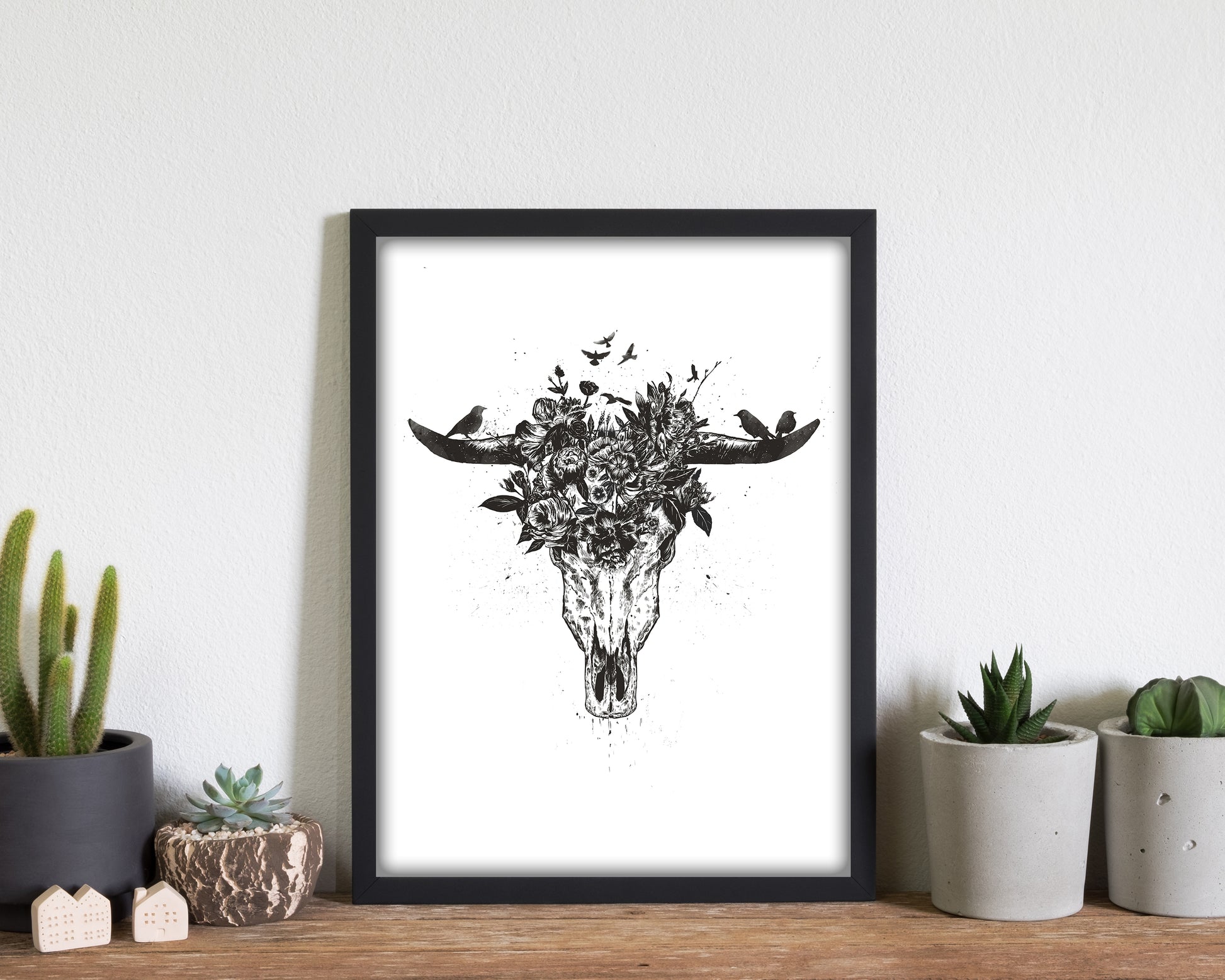 Dead Summer B&W Animal Art Print by Balaz Solti