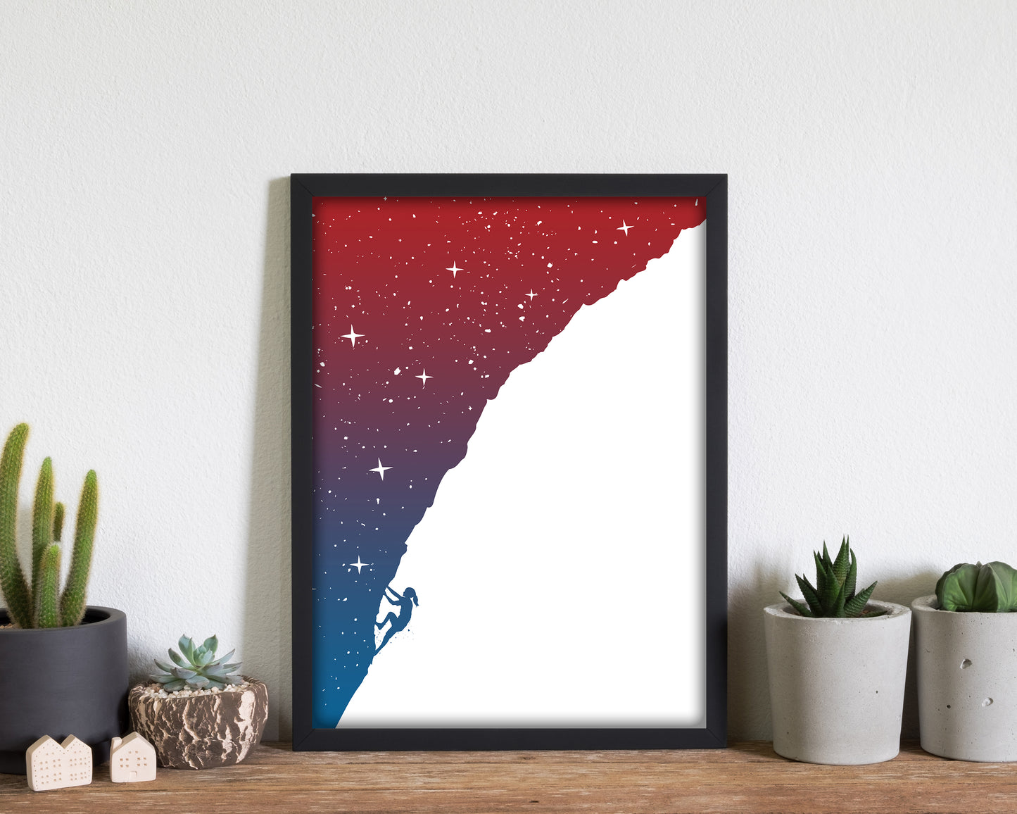 Night Climber Colour Art Print by Balaz Solti