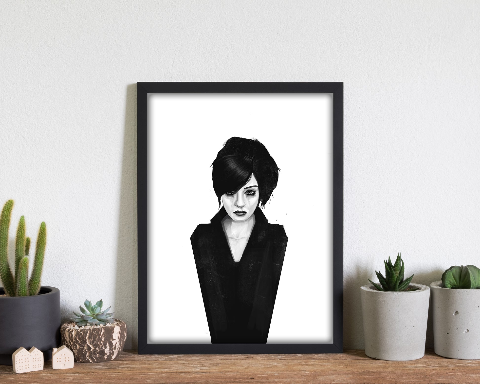 The Widow Art Print by Balaz Solti