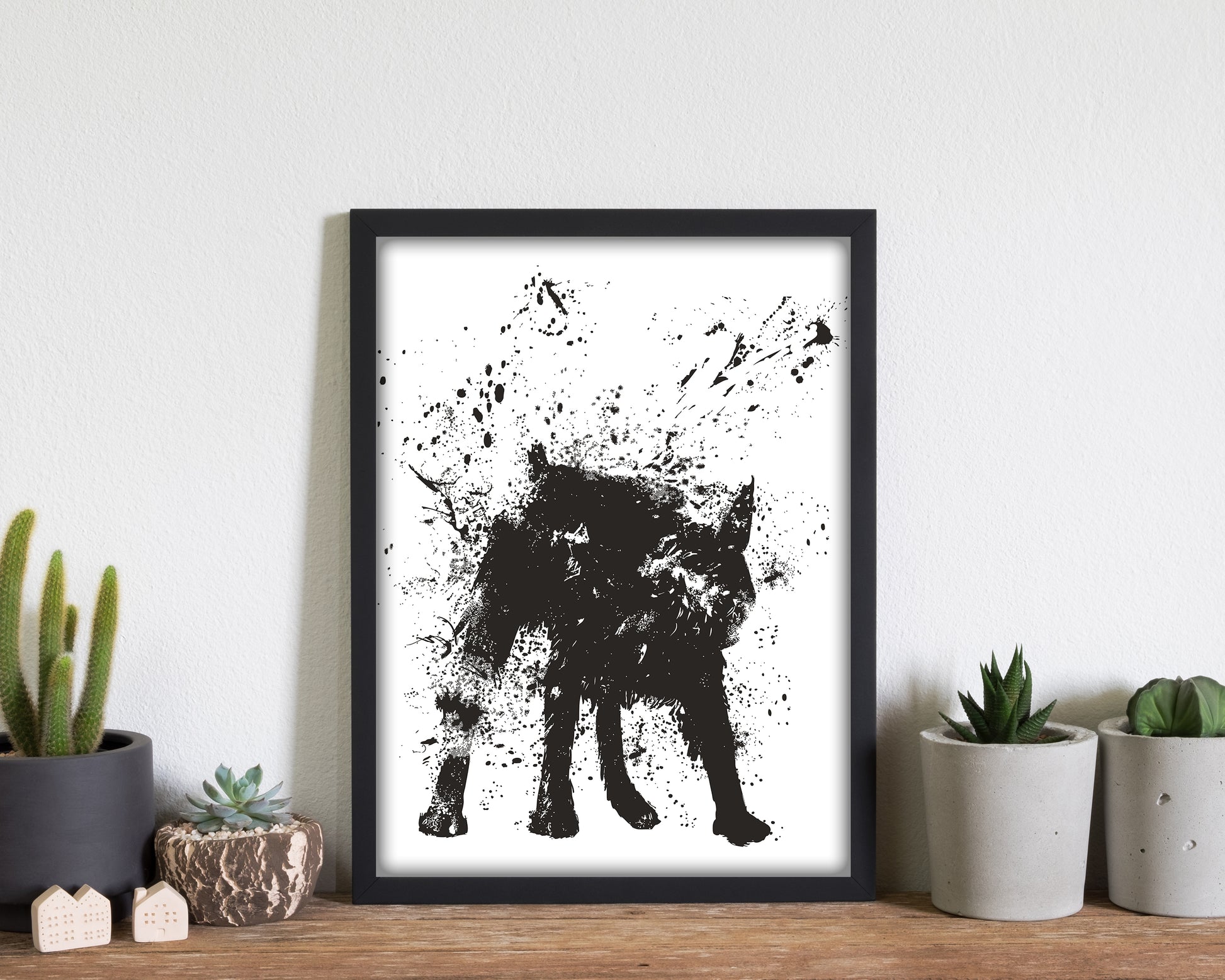 Wet Dog Animal Art Print by Balaz Solti