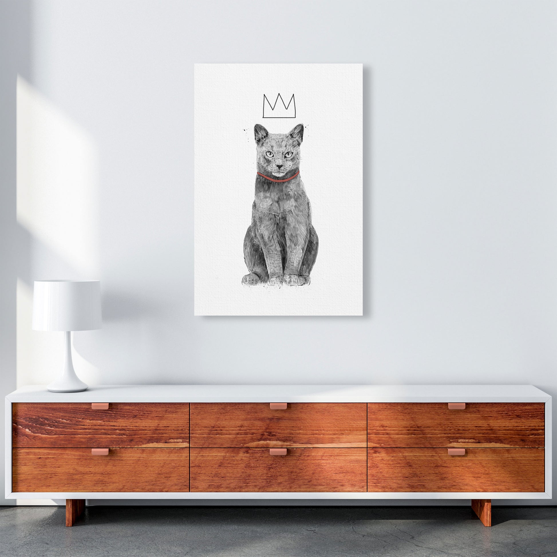 King Of Everything Animal Art Print by Balaz Solti A1 Canvas