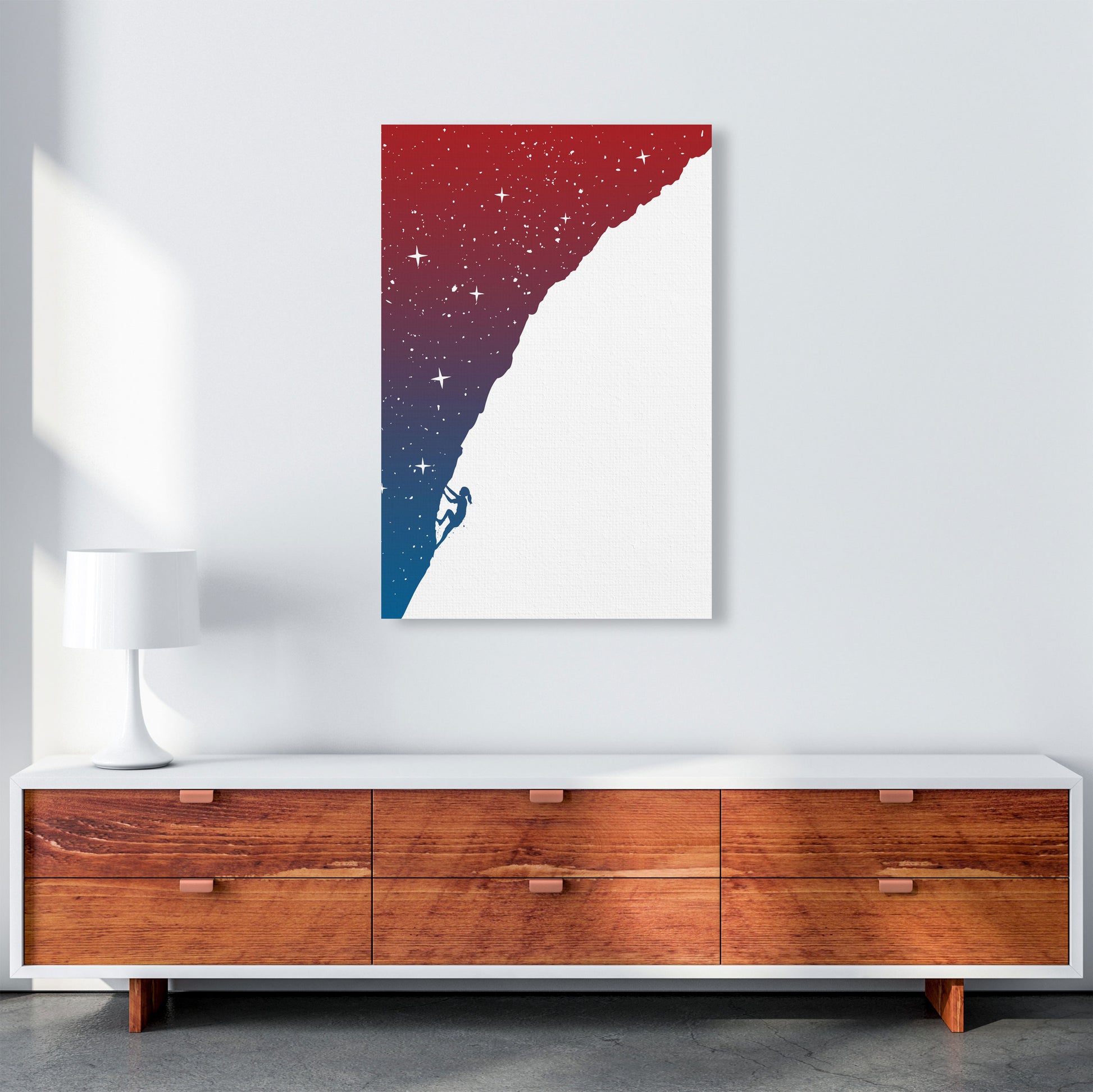 Night Climber Colour Art Print by Balaz Solti A1 Canvas