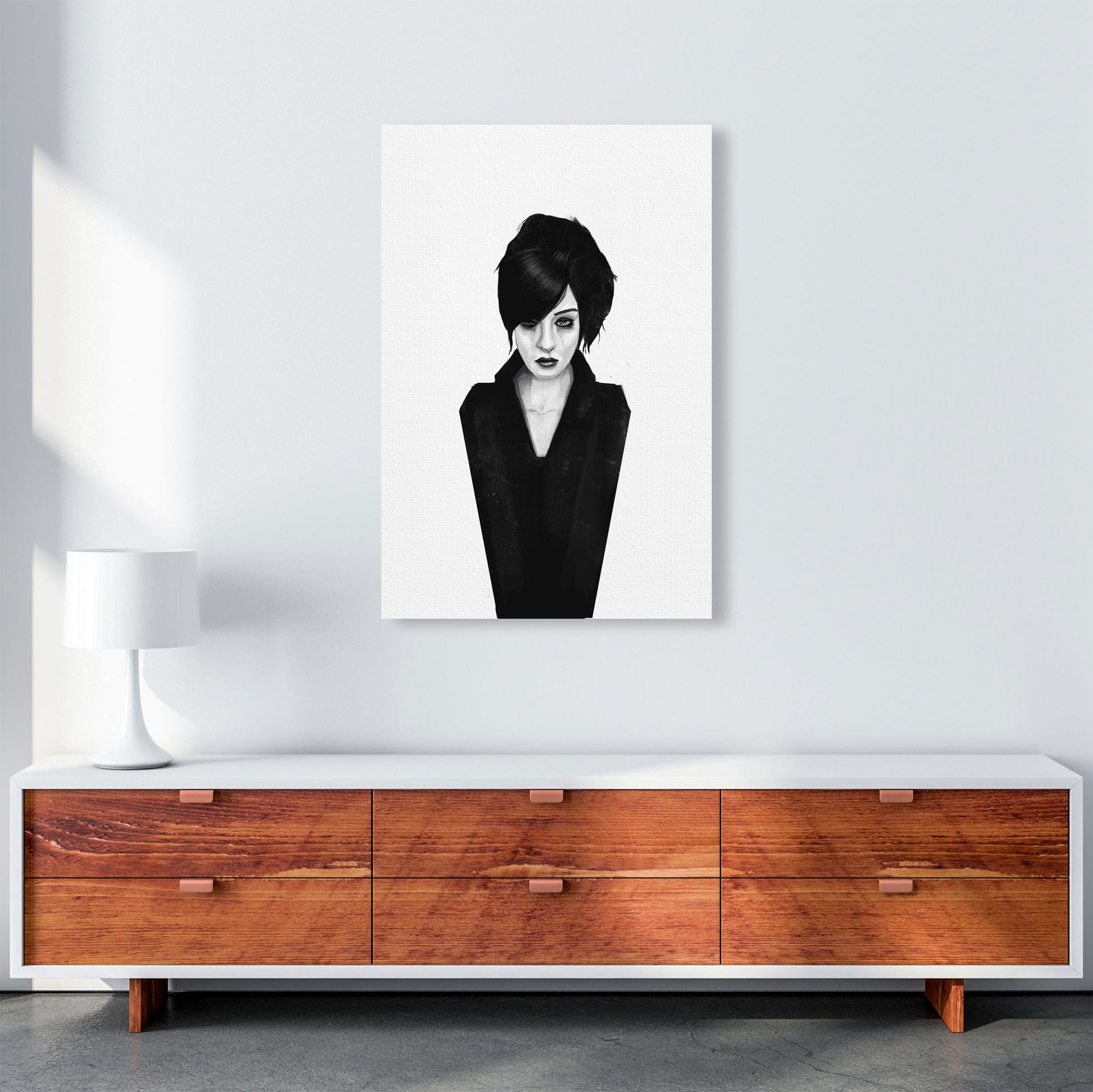 The Widow Art Print by Balaz Solti A1 Canvas