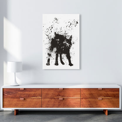 Wet Dog Animal Art Print by Balaz Solti A1 Canvas