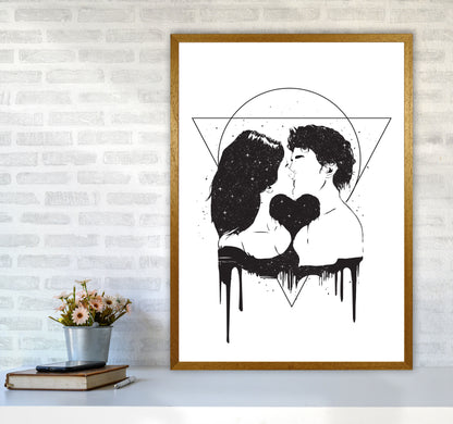 Cosmic Love B&W Art Print by Balaz Solti A1 Print Only