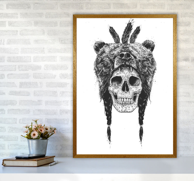 Dead Shaman B&W Gothic Art Print by Balaz Solti A1 Print Only