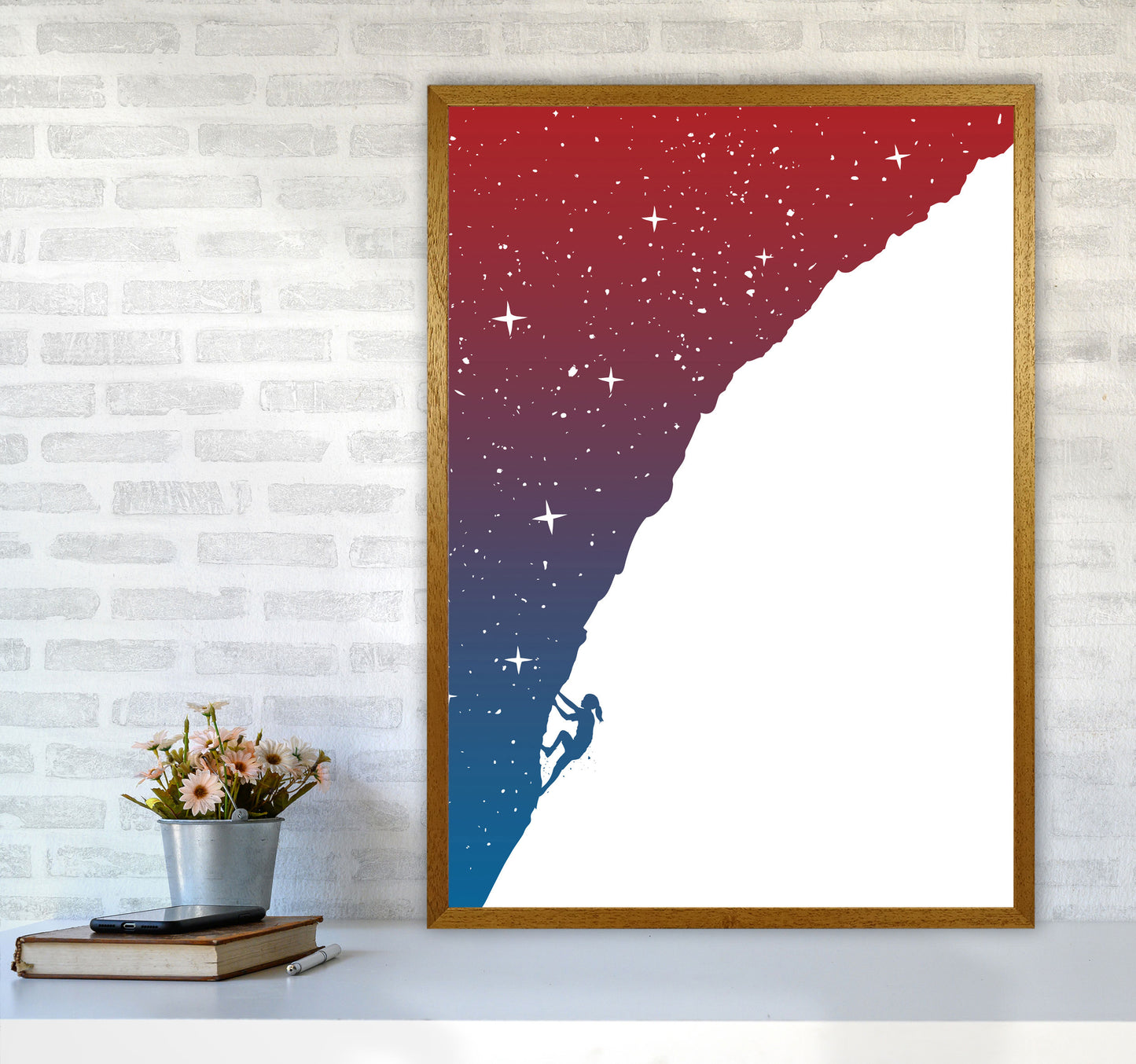 Night Climber Colour Art Print by Balaz Solti A1 Print Only