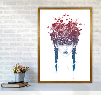 Summer Queen Colour Art Print by Balaz Solti A1 Print Only