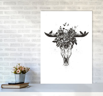 Dead Summer B&W Animal Art Print by Balaz Solti A1 Black Frame