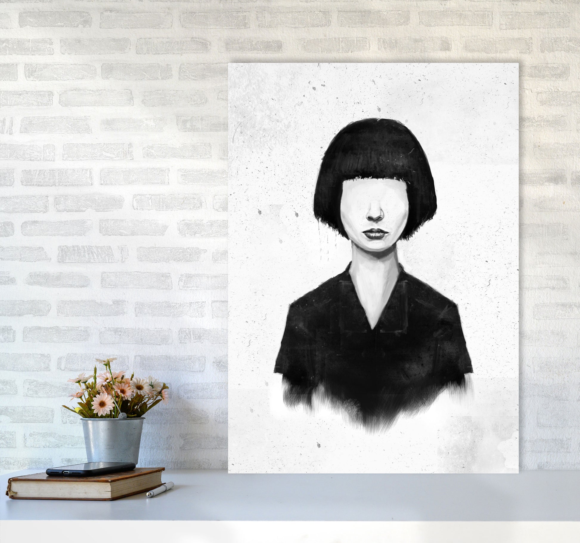 What You See Is What You Get Art Print by Balaz Solti A1 Black Frame