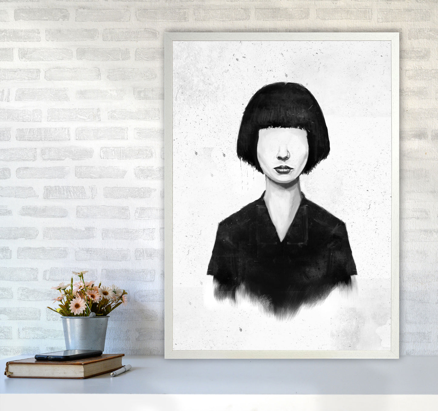 What You See Is What You Get Art Print by Balaz Solti A1 Oak Frame