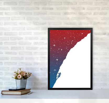 Night Climber Colour Art Print by Balaz Solti A2 White Frame