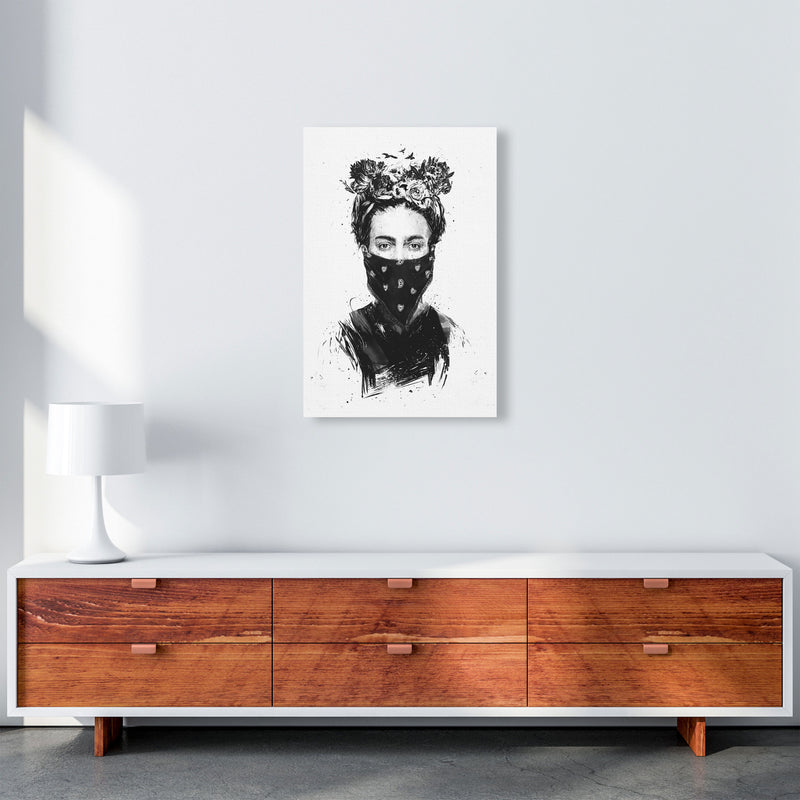 Rebel Girl Art Print by Balaz Solti A2 Canvas